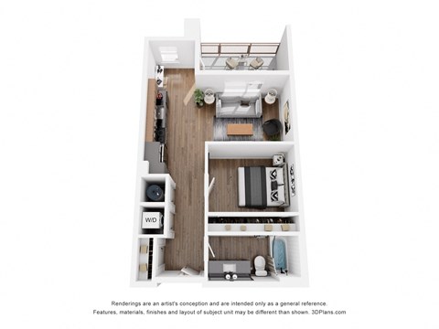 bedroom floor plan of a 2103 sq ft  apartment